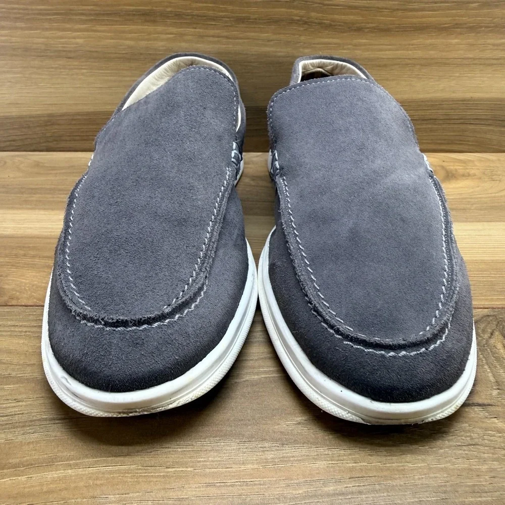 TOMBOLINI Summer Walk Venetian Loafer Mens 8 EU 41 Gray Suede Moc Toe Casual